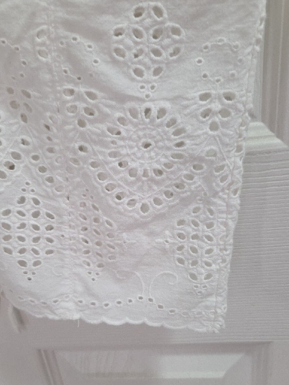 Sundance White Eyelet Drawstring Pants - Picture 5 of 6